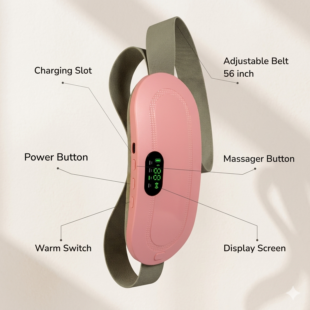 LunaEase Cramp Relief Massager